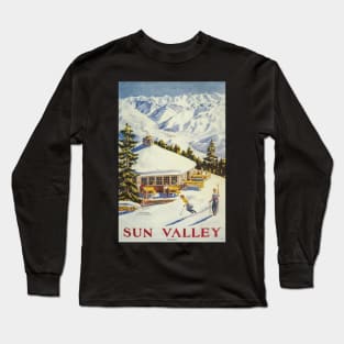 Sun Valley, Ski Poster Long Sleeve T-Shirt